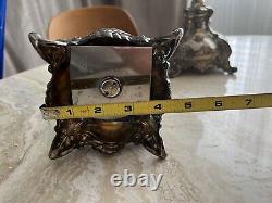 Vintage Candlestick Candle Holder Pairs 2 Sterling Silver 13 26.2 OZ ornate