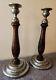 Vintage Candlestick Pair Holders (sterling Silver E110)