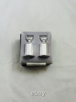 Vintage Christofle France Salt And Pepper Shaker Set, With Box Unopened Plastic
