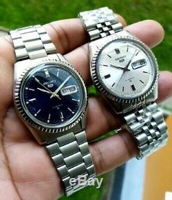 Vintage Classic Pair of Gen 1 Seiko 5 DJ with fluted Bezel Serviced + Warranty