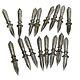 Vintage Corn Cob Holders Set Of 16 Patented Silver Metal Skewers Picks 8 Pair