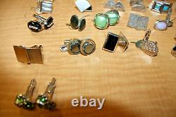 Vintage Cufflinks Lot of 97 Gold & Silver Tone Matching Pairs