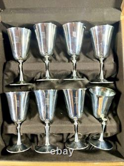Vintage Deuberti Italy Silver Cup Set Of 16 Goblets & Champagne Stainless