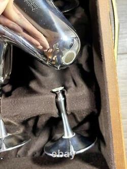 Vintage Deuberti Italy Silver Cup Set Of 16 Goblets & Champagne Stainless