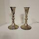 Vintage Duchin Creation Sterling Silver Pair Of Weighted Candlesticks