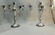 Vintage Duchin Creation Sterling Silver Weighed 4 Arm 5 Candle Candelabra Pair