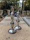 Vintage Duchin Creations Sterling 3 Arm Candlesticks Pair 9.75 Inches Tall