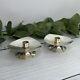 Vintage Durham Sterling Silver Candlestick Holders Pair Mid-century Modernist