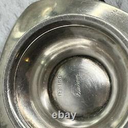 Vintage Durham Sterling Silver Candlestick Holders Pair Mid-Century Modernist
