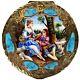 Vintage Enamel Compact Italian 800 Silver Courting Couple