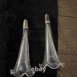 Vintage England Pair Of Sterling Silver 6 Vase # R2489654 Lion Hallmark