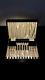 Vintage English Sterling Silver Mother Of Pearl Dessert Knife Fork 6 Pair Boxed