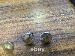 Vintage Estate Earrings Gold & Silver Tone VTG Lot Of 10 Pair