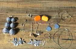 Vintage Estate Earrings Gold & Silver Tone VTG Lot Of 11 Pair