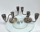 Vintage Fisher Sterling Weighted Silver Candle Holders Candelabras 2lb 6oz
