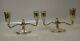 Vintage Fisher Weighted Sterling Silver Pair Of Candle Holders