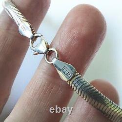 Vintage Freidrich Binder Sterling Silver Snake Chain & Figural Couple Pendant