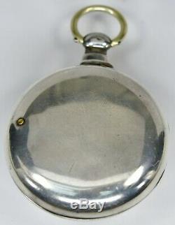 Vintage Fusee Pocket Watch Silver Pair Case