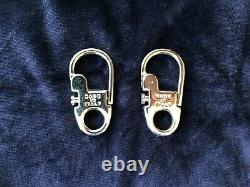 Vintage GUCCI Replacement Carabiners/Pair Silver Heavy Duty Hardware