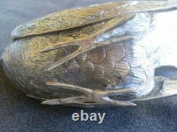Vintage German Silver Pair Figurine Pheasant