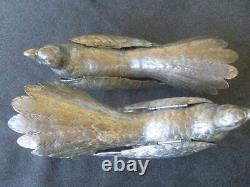 Vintage German Silver Pair Figurine Pheasant