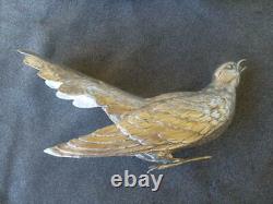 Vintage German Silver Pair Figurine Pheasant