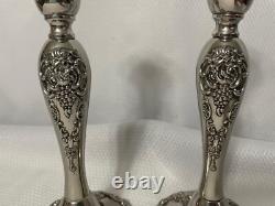 Vintage Godinger Silverplated Candlestick Holders a Pair