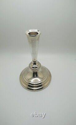 Vintage Gorham Pair Of Sterling Silver Candelabra Candlestick Holders 808/1
