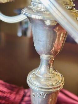 Vintage Gorham Pair Of Sterling Silver Candelabra Candlestick Holders 808/1