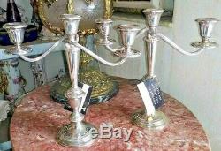 Vintage Gorham Sterling 808 Candelabra, Pair