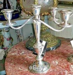 Vintage Gorham Sterling 808 Candelabra, Pair