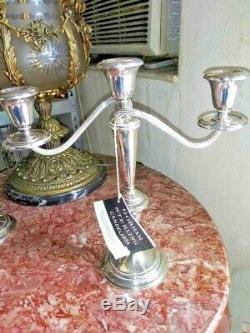 Vintage Gorham Sterling 808 Candelabra, Pair