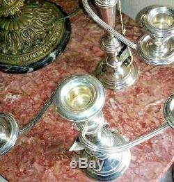 Vintage Gorham Sterling 808 Candelabra, Pair