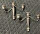 Vintage Gorham Sterling. Silver 3 Candle Holder Pair No Base Triple Candalabra