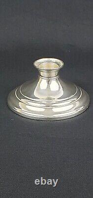 Vintage Gorham Sterling Silver Puritan 3 Light Convertible Candelabras Pair NICE