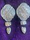 Vintage Heavy Sterling Silver Plate Huge Buckle Set Tips, Keepers, Conchos, Star