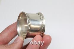 Vintage HEAVY Wallace Sterling Silver Pair of Napkin Rings Ornate Napkin Rings