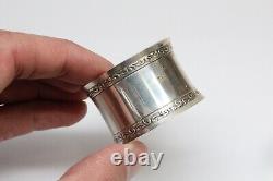 Vintage HEAVY Wallace Sterling Silver Pair of Napkin Rings Ornate Napkin Rings