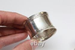 Vintage HEAVY Wallace Sterling Silver Pair of Napkin Rings Ornate Napkin Rings