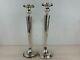 Vintage Hgs Co. Pair Of Sterling Silver Weighted Candlesticks