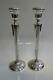Vintage Hamilton Weighted Tall Sterling Pair Of Candle Holders-model Number 70