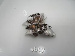 Vintage Hobe Butterfly Dimensional Matched Pair Scatter Pin Sterling Design Patd