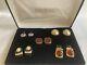 Vintage Joan Rivers Classics 5 Pair Boxed Pierced Earring Set Gold Silver Euc