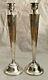 Vintage J. Wagner & Sons Sterling Candlesticks (pair) With Engraved Initials