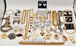 Vintage Jewelry Lot Givenchy Anne Klein Crown Trifari Nadri Monet Lisner J81