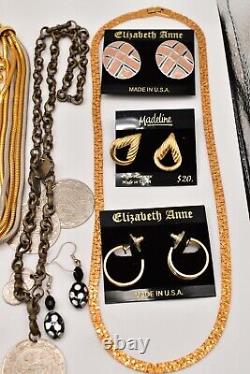Vintage Jewelry Lot Givenchy Anne Klein Crown Trifari Nadri Monet Lisner J81