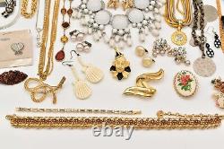 Vintage Jewelry Lot Givenchy Anne Klein Crown Trifari Nadri Monet Lisner J81