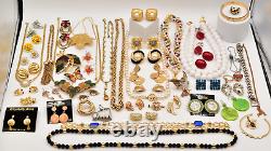 Vintage Jewelry Lot Givenchy St. John AK Crown Trifari Monet Accessocraft J59
