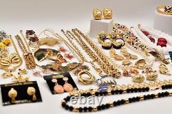 Vintage Jewelry Lot Givenchy St. John AK Crown Trifari Monet Accessocraft J59
