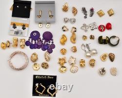 Vintage Jewelry Lot Givenchy Swarovski Crown Trifari Monet Roman Avon AK J89